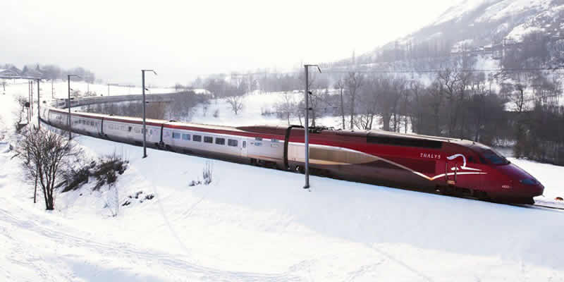 Met de trein naar de wintersport in Frankrijk