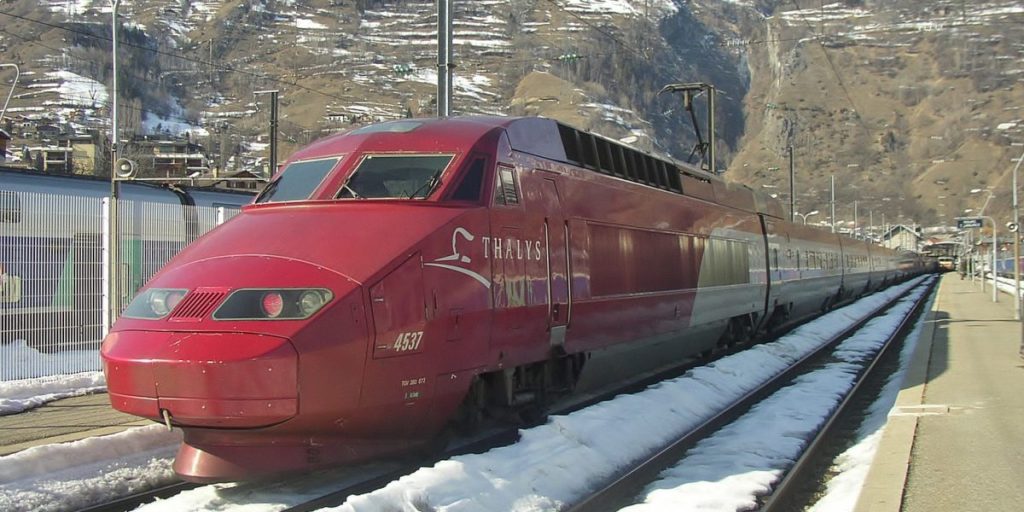 Reis per trein naar skigebied in Frankrijk